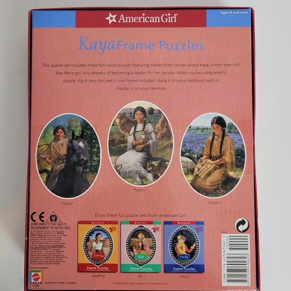 American Girl Kaya Frame Puzzle 3 Colorful 50-pieces Puzzles Ages 8+ NEW - Picture 4 of 9